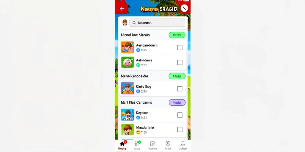 Tampilan utama AKUNJP dengan karakter menarik.