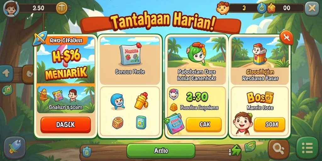 Tampilan awal yang menawan dan menarik.