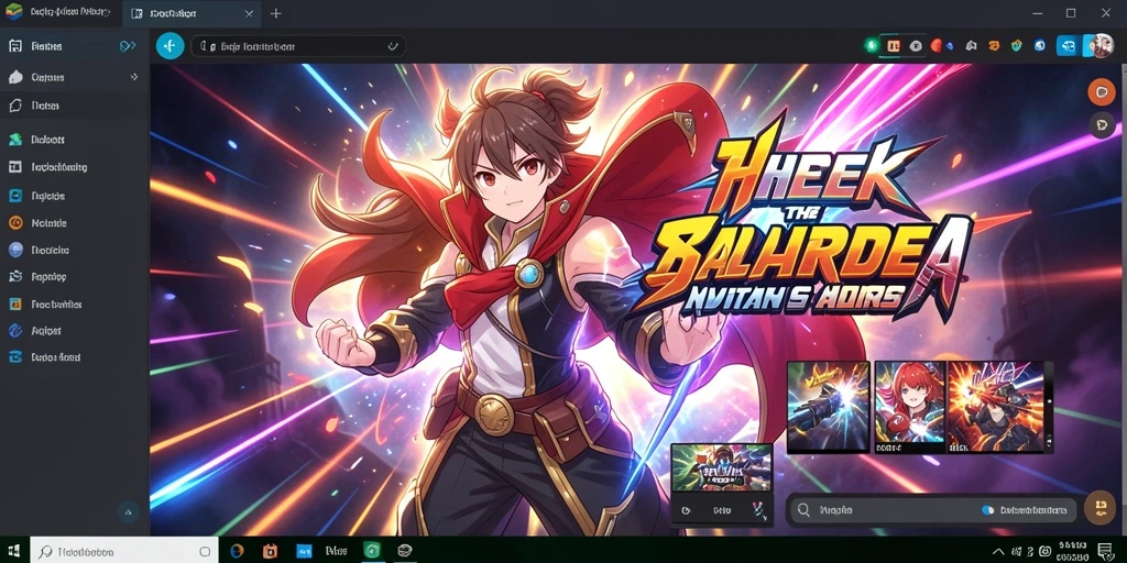 Screenshot menampilkan tampilan utama yang memukau.