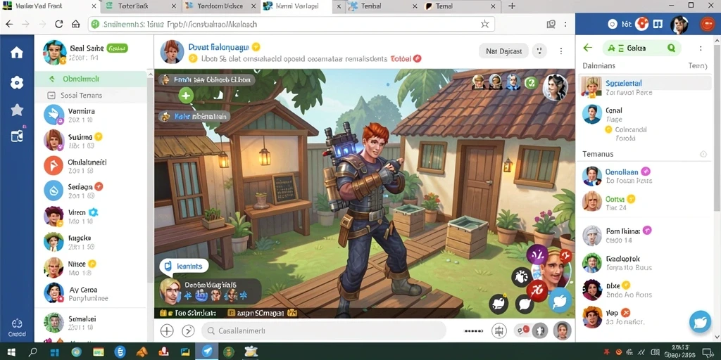 Screenshot menunjukkan tampilan antarmuka permainan yang menarik.