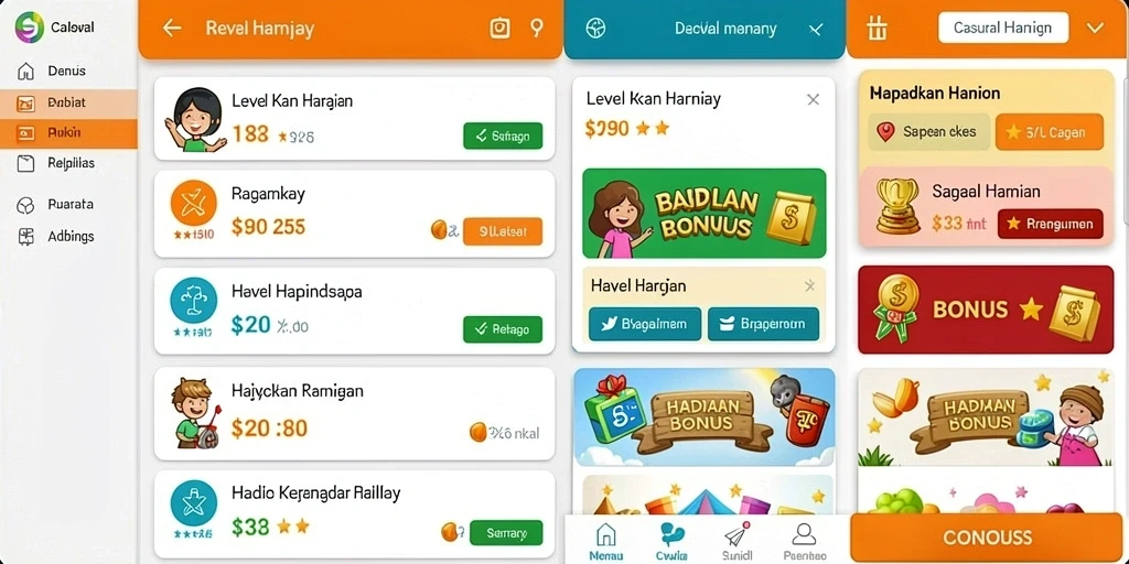 Tampilan awal permainan yang menarik.