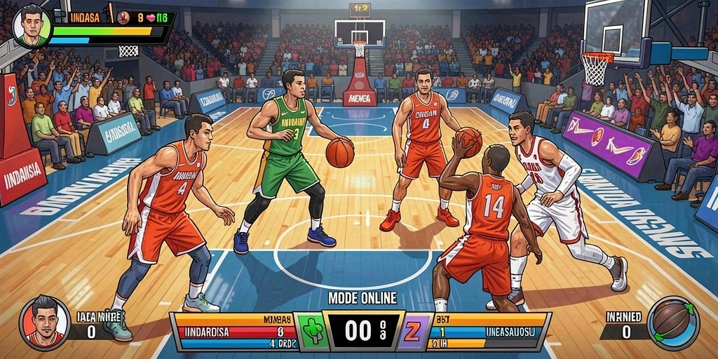 Tampilan awal game yang menarik dan informatif.